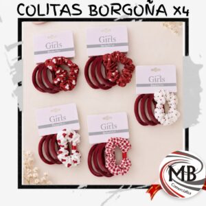 PACK X 4 COLITAS BORGOÑA
