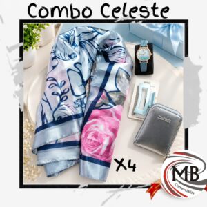 COMBO DAMA CELESTE X 4