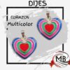 DIJES CORAZON MULTICOLOR MB054