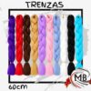 Extensiones de trenza pelo sintetico kanekalon 60cm para trenzas africanas box braids colores fantasia y naturales violeta rojo rubio rosa celeste negro blanco accesorios cabello venta mayorista MB Comercializa.