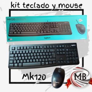 KIT TECLADO Y MOUSE LOGITECH MK120