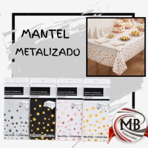 MANTEL ALUMINIO RECTANGULAR ESTRELLAS