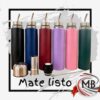Mate listo autocebante termo de acero inoxidable 700 ml mate auto cebante con bombilla incorporada tapa hermetica colores mate surtidos bazar regaleria venta mayorista MB Comercializa.
