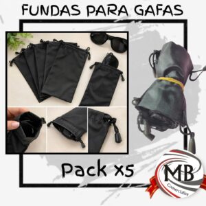 PACK X5 FUNDAS PARA GAFAS-LENTES