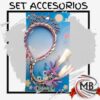 SET ACCESORIOS VINCHA C/ TRENZAS - CORONA