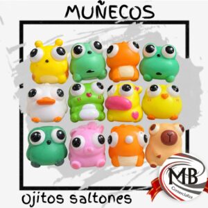 SQUISHY MUÑECOS OJITOS SALTONES FIJOS