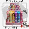 Tinta labial frutillita brillo en pomo 18 ml maquillaje infantil cosmética cuidado personal labios caja exhibidora regaleria venta mayorista MB Comercializa.