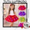 Tutu luminoso de tul con luces led microled incorporadas falda pollera disfraces cumpleaños fiestas eventos cotillon luminoso venta mayorista MB Comercializa.