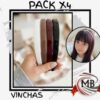 Vinchas plasticas lisas de brillo acabado acrilico pack por 4 unidades colores blanco marron bordo negro accesorios para cabello dama mujer peinados elegancia moda venta mayorista MB Comercializa.