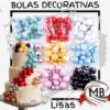 Bolas decorativas para tortas lisas esferas topper pastel colores surtidos reposteria cotillon adornos tartas eventos bodas quinceanios venta mayorista MB Comercializa.