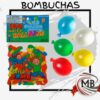 Bombitas de agua bombuchas globos de agua multicolores pack x 100 unidades water balloons juegos de verano carnaval piletas eventos cotillon venta mayorista MB Comercializa.