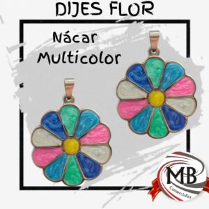 DIJES FLOR DE NACAR MULTICOLOR MB053