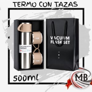 TERMO 500ML CON 3 TAZAS