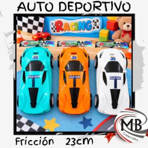 Auto deportivo a fricción de 23 cm juguetes y juegos por mayor venta mayorista MB Comercializa.