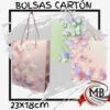 BOLSAS CARTÓN 23X18CM MARIPOSAS
