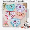 Bombachas infantiles nena con brillo estampados surtidos gatitos nenas pack surtido ropa interior infantil blanqueria indumentaria regalería venta mayorista MB Comercializa.