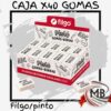 Gomas de borrar escolares Filgo Pinto 3020 caja exhibidora por 40 unidades blancas suave borrado lapiz grafito utiles escolares libreria regalería venta mayorista MB Comercializa.