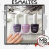 PACK X3 ESMALTES TANIA GAMA VIOLETA MB253