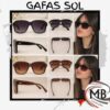 Gafas de sol para dama anteojos de sol femeninos marco cuadrado rectangular grande lentes oscuros degrade armazon negro y carey tarta proteccion UV400 moda accesorios regalería venta mayorista MB Comercializa.