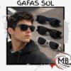 Gafas de sol para hombre anteojos de sol masculinos estilo wayfarer clasico lentes oscuros negros armazon mate negro azul transparente proteccion UV400 moda accesorios regalería venta mayorista MB Comercializa.