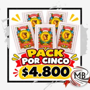 PACK X 5 CARTAS ESPAÑOLAS