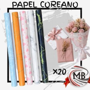 PACK X20 PAPEL REGALO COREANO DISEÑOS