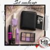 Set combo maquillaje con tarjetero negro kit makeup sombras para ojos mascara de pestañas delineador labial esmalte de uñas zaphir cosmética femenina belleza regalo venta mayorista MB Comercializa.