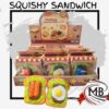 Expositor de squishies sandwich juguetes antiestrés kawaii librería venta mayorista MB Comercializa.
