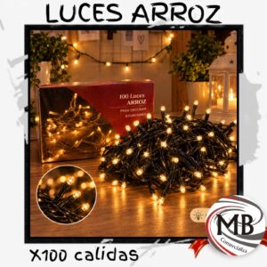 LUZ - LUCES ARROZ CALIDA X 100